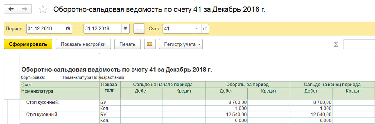 Счет 41 1. Осв по счету из 1с. Оборотно-сальдовая ведомость по счету 08 в 1с. Оборотно-сальдовая ведомость в 1с 1.1. Оборотно-сальдовая ведомость по счету 51 в 1с.